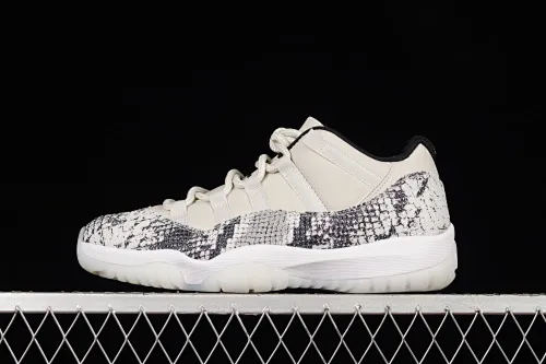 All categories Air Jordan Jordan series basketball shoes Air Jordan 11 F version Air Jordan 11 Low SE "Snakeskin" AJ11 Joe 11 white snake pattern first layer genuine carbon CD6846-002